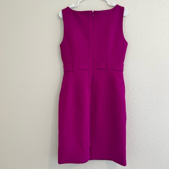 [LDT] Annemarie Stretch Crepe Dress Fuchsia Pink Size 6 - Picture 4 of 7